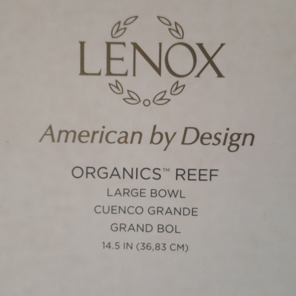 Lenox Organics Reef Metallic Bowl Large - Picture 2 of 2